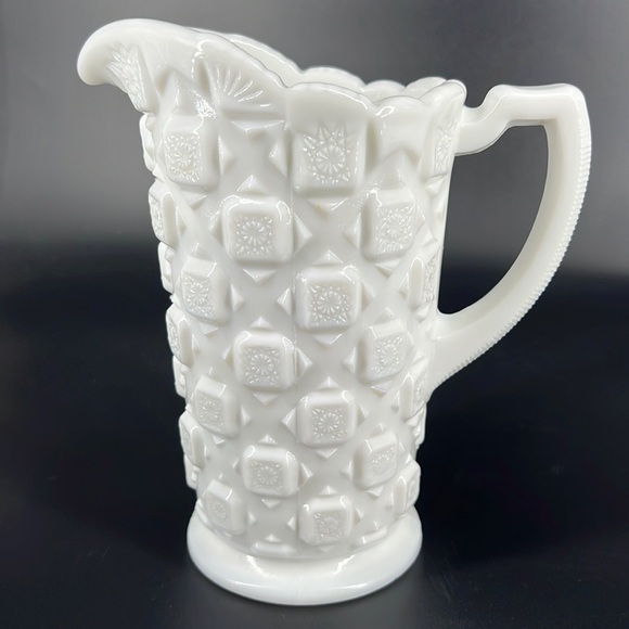 Westmoreland Milk Glass Pitcher - Picture 2 of 7